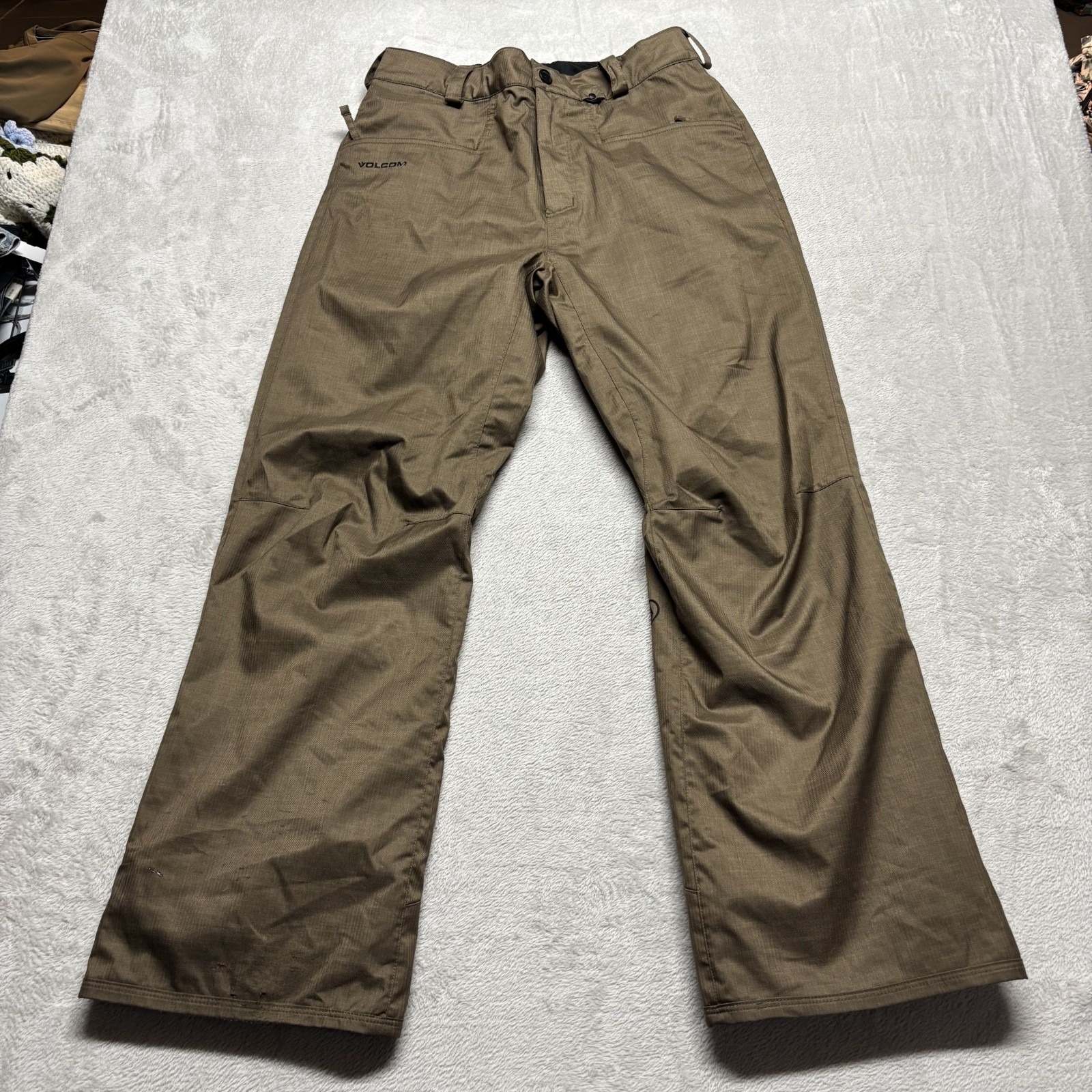 Volcom Snowboarding Pants True To This Ergo Men's M Brown Waterproof